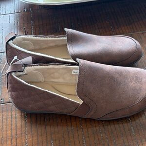 Brown Slip-On Ladies Shoes